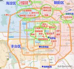 北京的一些著名景點都分佈在哪裡，求一張最全的景點地圖？
